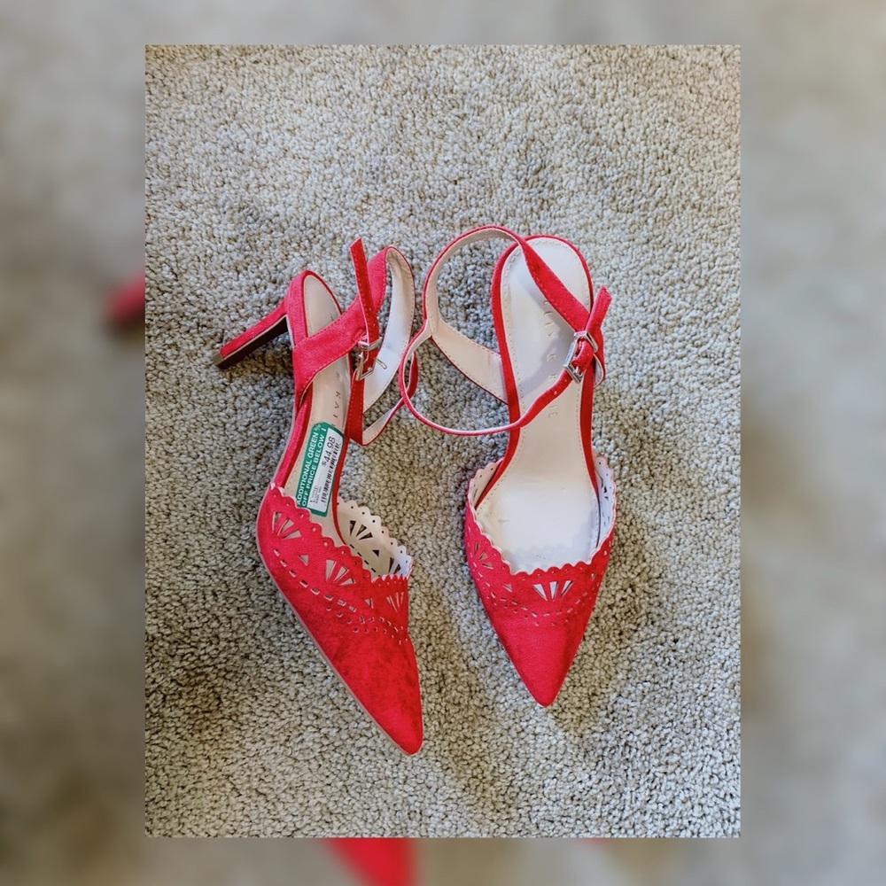 Red High heel with beautiful detailing